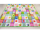 Crawling Mat for Baby Floor Play Mat Double-Sided Baby Playmat Foam Reversible Waterproof Game Mat for Infants Toddlers Kids (Random Color) (Random Design)