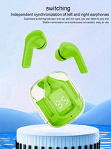 Air31 Earbuds Wireless Crystal Transparent body - Without Silicone Pouch ( random color )
