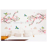 Chinese style peach blossom wall stickers room decoration stickers Ay9189