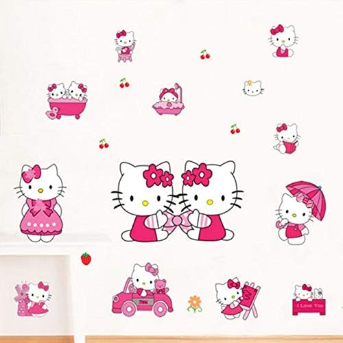 Hellokitty Children'S Room Warm Cartoon Wall Sticker DM57016