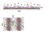 SYGA Purple Butterfly Flower Fence Skirting Line Decals Design Wall Stickers  size 50x70 ay756