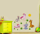 NC5070-10 Cartoon Animals Wall' Wall Sticker