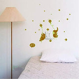 Yigo Fluorescent Luminous Wall Stickers Glow in The Dark Stars Home Decoration Eco-Friendly PVC Cartoon Wall Decal for Kids Rooms-Alphabet