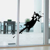 cat wall sticker Carved PVC for home decor Decals Doors/windows decoration Funny car stickers