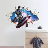Captain america background wallpaper decorative stickers size 50x70 ncs0053