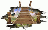 Cheap Wall Stickers 60X90 Xl8129 Wood Bridge Floor Walstiker Wallsticker Guaranteed Ori