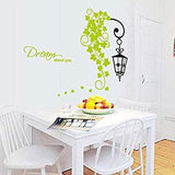 ay7183 street leaves wall decal wallsticker decoration 50x70cm