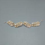 Stylish Flashing  Pearl Bridal Hair Clip Accessories Jewelry Wedding Elegant Crystal Bride Hair Comb Headwea