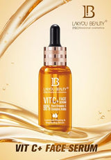 Lakyou Beauty Vitamin C Face Serum – 98% Pure Vitamin C Complex for Luminous Glow, Brightening, Firming &amp; Repairing, 50ml