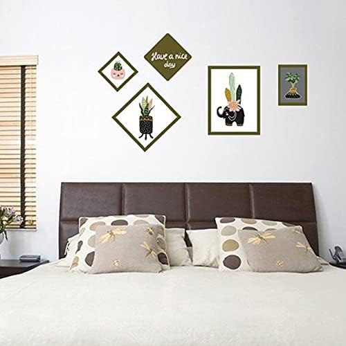 Elephant and Pattern Wall Sticker, Multi Color size 50x70 sk7118