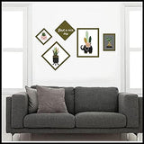 Elephant and Pattern Wall Sticker, Multi Color size 50x70 sk7118