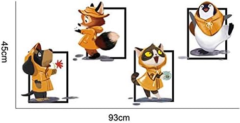 Cartoon funny cat graffiti wall can be moved, stickers art decoration for men and women room bedroom stickers for children, the wall of the rain stick size 60x90 XH3902