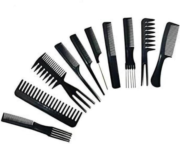 (10 Pcs) Multipurpose Salon Hair Styling Hairdressing hairdresser Barber Combs Professional Comb Kit