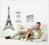 France Eiffel Tower Wall Sticker with quotes AY1930
