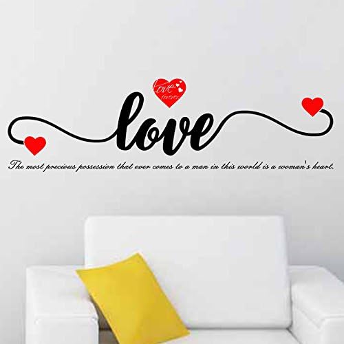 Heart Quote Wall Sticker size 30x60 dm3005