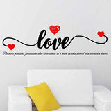 Heart Quote Wall Sticker size 30x60 dm3005