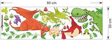 Cartoon Dinosaur World Self-Adhesive Paper Wardrobe Animal Children Room Decorative Wall Stickers-