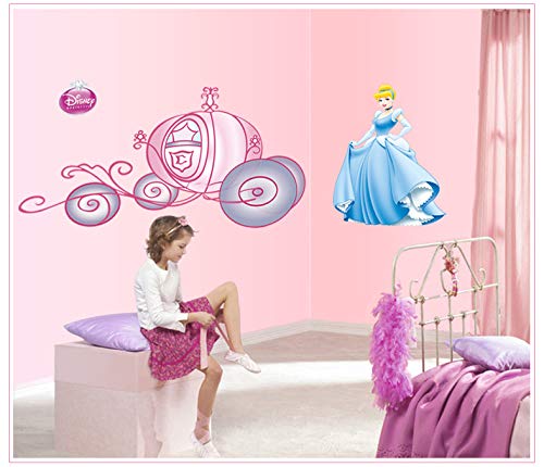 Cinderella Wall Stickers for Children's Rooms, Wallpaper Stickers, Wall Decals, Interior Stickers, Cute, Birthday, Disney Characters, Removable