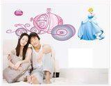 Cinderella Wall Stickers for Children's Rooms, Wallpaper Stickers, Wall Decals, Interior Stickers, Cute, Birthday, Disney Characters, Removable