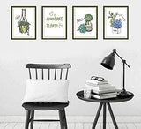 WALLSTICKER PLANTS AND FRAME size 50x70 hm71005