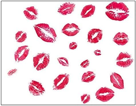 Wall Stickers 24pcs Red Lips Model Ay7086