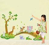 Jungle Animal Wall Sticker Living Room Home Decoration Kid Bedroom Wallpaper 1PC