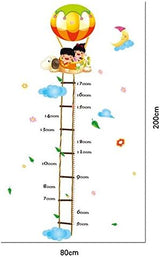 ufengke® Heißluftballon Leiter Messlatten Wandsticker (50-170cm),Kinderzimmer Babyzimmer Entfernbare Wandtattoos Wandbilder size 60x90 ay884