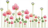 China Supplier Removable Beautiful Flower Vinyl Wall Paper Sticker For Room Decoration size 60x90 ay928