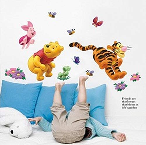 The Pooh Bear Wall Sticker Child Role of Children' S DIY Adhesive Art Poster Picture Removable Wallpaper Baby Room: Ay7044