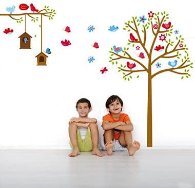Kid's Tree with Birdcage Paper DIY Decals size 60x90 ay9097