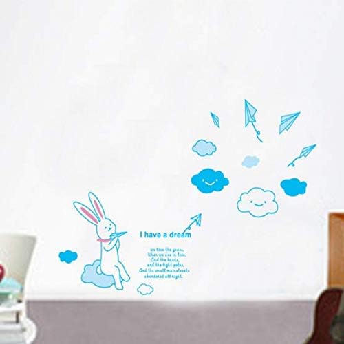 I have a dream Hand-Drawn style rabbit High quality DIY Decorate Wall Decal Sticker Decor for Kids Home Nursery Room for Children's Bedroom size 50x70 ay7038