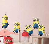 Diy Removable Wall Stickers Cartoon Minions Children Room Home Decor Wallpaper size 35x56cm nc1061