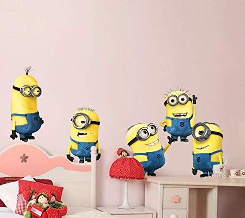Diy Removable Wall Stickers Cartoon Minions Children Room Home Decor Wallpaper size 35x56cm nc1061