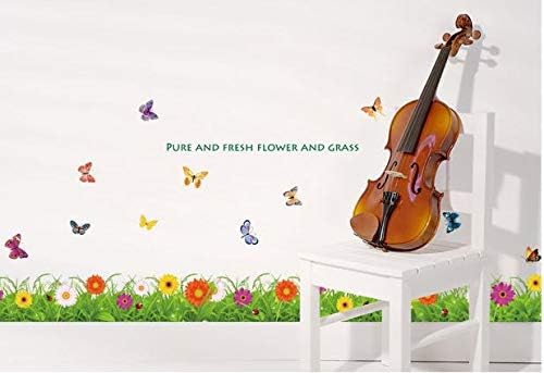 Wall Stickers Decor Skirting line Baseboard Kicking Line Flower Lobby Living Room Dining Room Stair Corridor size 50x70 am5001
