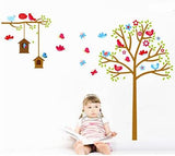 Kid's Tree with Birdcage Paper DIY Decals size 60x90 ay9097