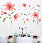 Ethereal flower Flowers Wall Sticker On The Wall VinYl Wall Stickers Gome Decor Bedroom Backdrop Wall Decals-XX size 50x70 xls7126