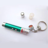 Pack of 10 Laser LED Light with Key Chain | Mulituse Laser Pointer (random color)