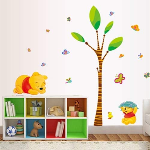 The Pooh Bear Wall Sticker Child Role of Children' S DIY Adhesive Art Poster Picture Removable Wallpaper Baby Room: Ay7044