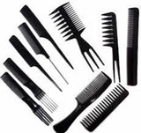 (10 Pcs) Multipurpose Salon Hair Styling Hairdressing hairdresser Barber Combs Professional Comb Kit
