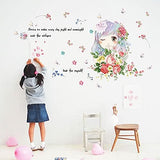 Playful girl cartoon wall stickers children room bedroom living room background decoration can remove the stickers size 50x70 xls7200