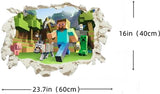 Minecraft Wall Decor, Kids Room Wall Decor, Wall Art Room Boys Bedroom Poster Mural Wallpaper Wall Stickers Gift size 50x70cm aw6022