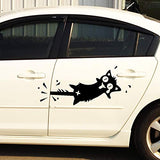 cat wall sticker Carved PVC for home decor Decals Doors/windows decoration Funny car stickers