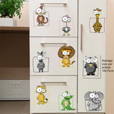 Animal Wall Stickers Safari Wall Decals for Boys and Girls Home and Room Decor Wall Prints for Kids Bedroom Bedroom Sa size 25x60  xh6222