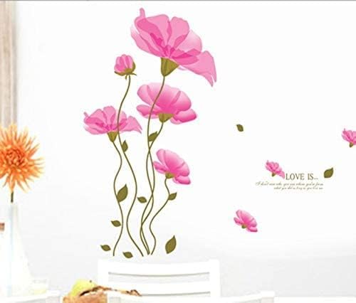 Pink Flower Wall Sticker DM570087 size 50x70