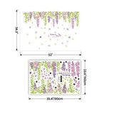 Floral Plants Flowers Butterfly Wall Sticker Art Decal Home Decoration New Podazz size 60x90 xl8167