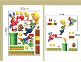 New Super Mario Bros PVC Removable Wall Sticker Home Decor  size 50x70 dm570068