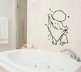 MXIAOXIA Shower Glass Door Stickers Bathing Wall Removable For Bathroom Decor Art Decals