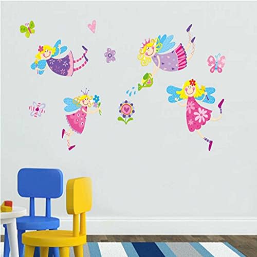 Wall Stickers, Durable Decals For Children Room, Nursery, Daycare and More (Fairies and size 60x90 jm8300