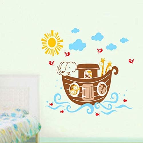 Jm8240 Wall Decal Elephant & Giraffe Wall Stickers