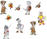 Cartoon character knight wall sticker, Ncs0022